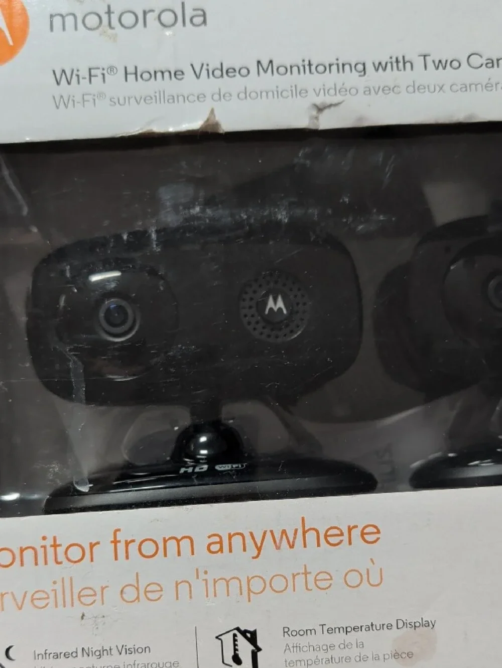 Motorola Black Dual Wi‑Fi Home Video Monitoring Cameras